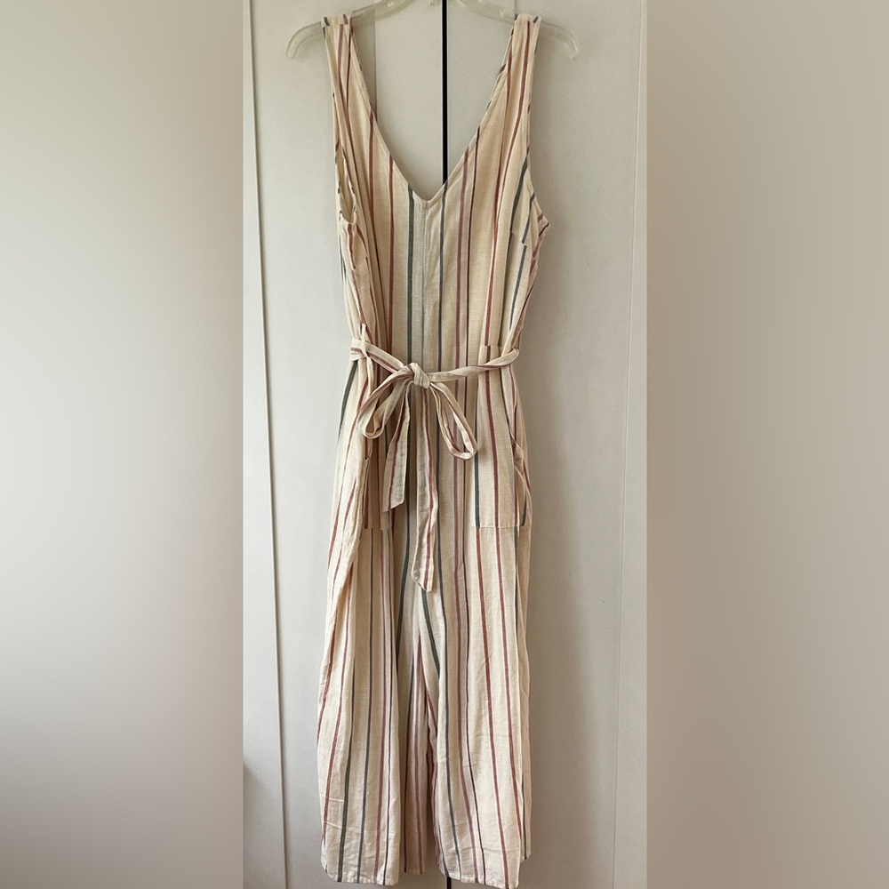 American Eagle linen colorful jumpsuit, size L, NWT